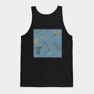 Blue Botany Tank Top